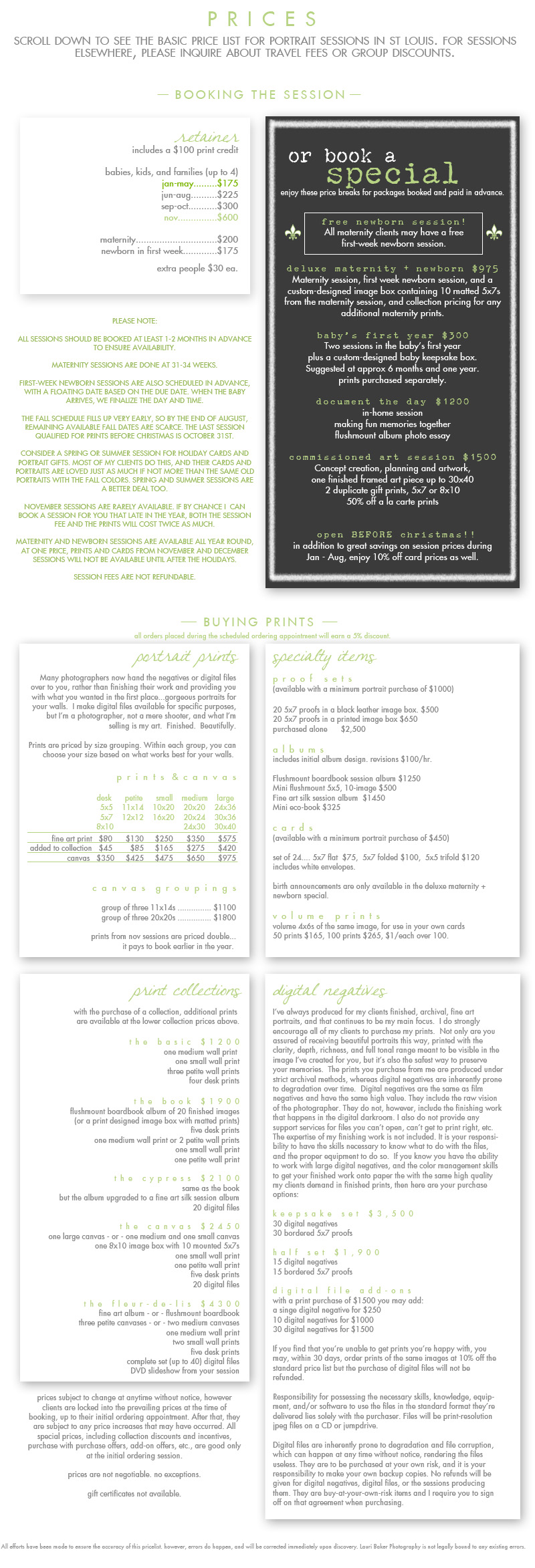 prices page 2010