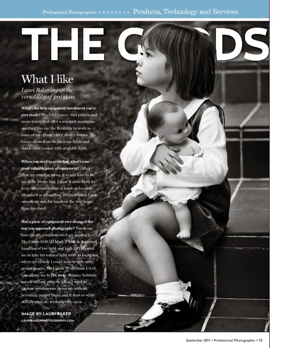 Professional Photographer Magazine feature